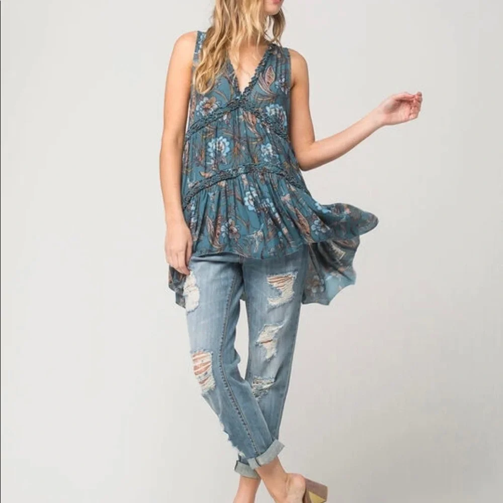 Free people Haze printed sleeveless swing tunic - Picture 5 of 7